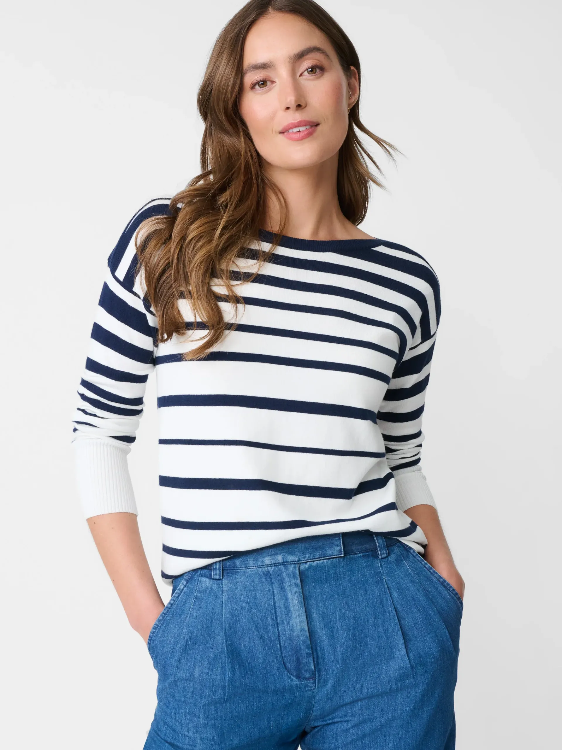J.McLaughlin Marin Sweater In Stripe-Women Sweaters
