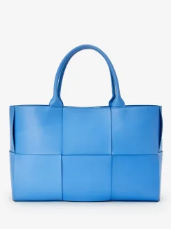 J.McLaughlin Mega Tessare Woven Leather Handbag-Women Shoes & Accessories|Top Handles