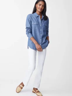 J.McLaughlin Miris Chambray Shirt-Women Tops