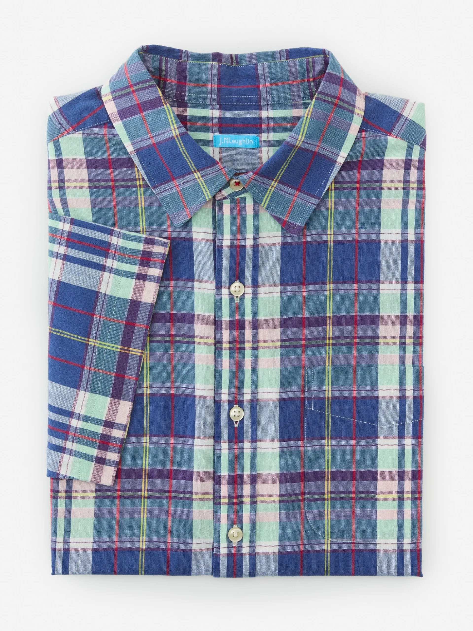 J.McLaughlin Montauk Modern Fit Shirt In Plaid- Shirts