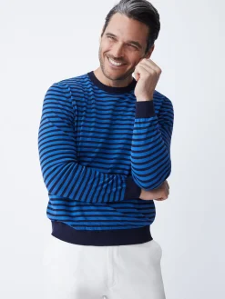 J.McLaughlin Nathan Sweater In Stripe- Sweaters