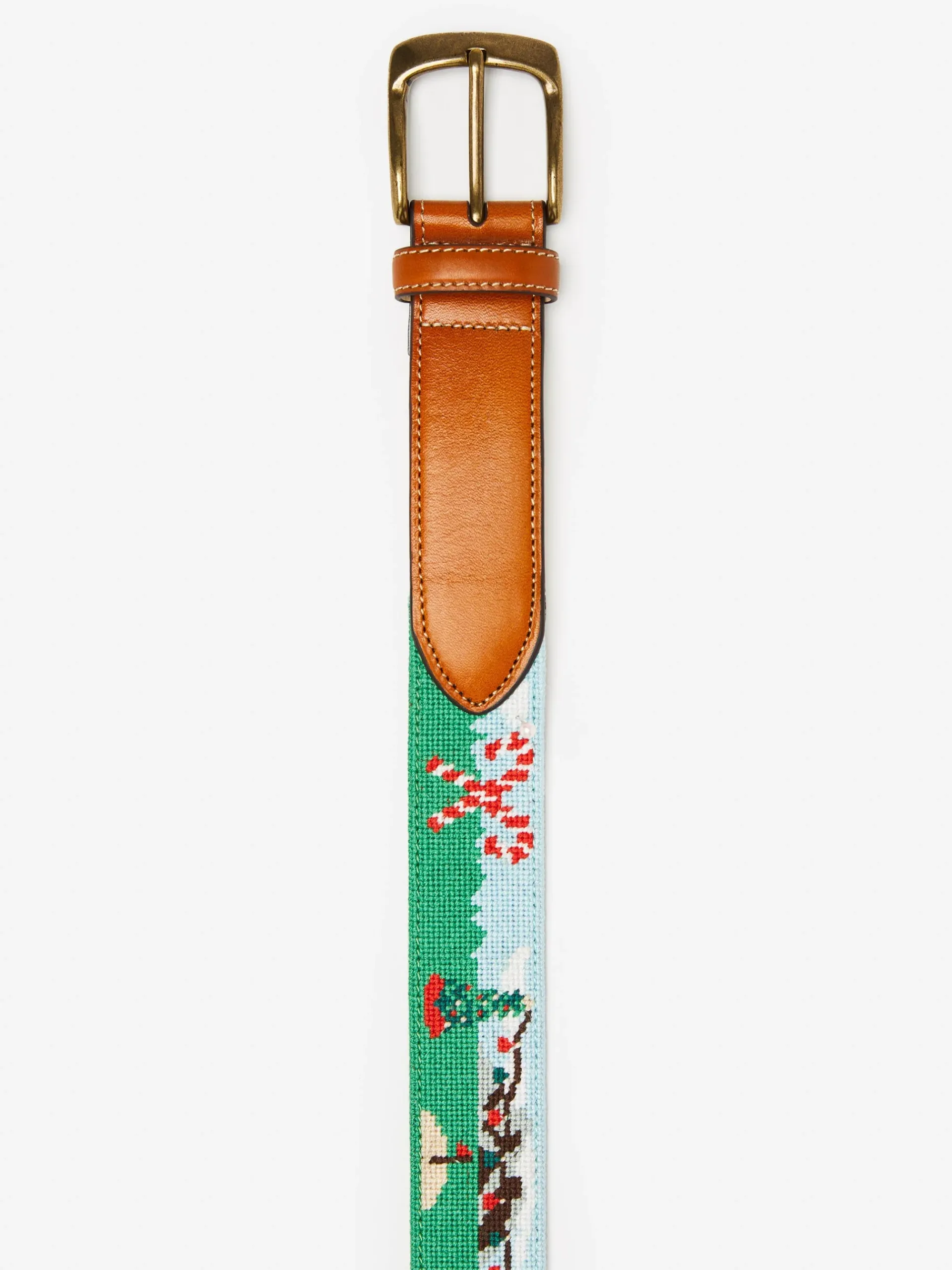 J.McLaughlin Needlepoint Belt In Santa Play Golf- Shoes & Accessories|Belts