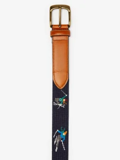 J.McLaughlin Needlepoint Belt In Skier- Shoes & Accessories|Belts