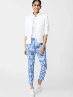 J.McLaughlin Newport Capri Pants In Painterly Check-Women Pants