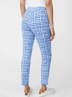 J.McLaughlin Newport Capri Pants In Painterly Check-Women Pants