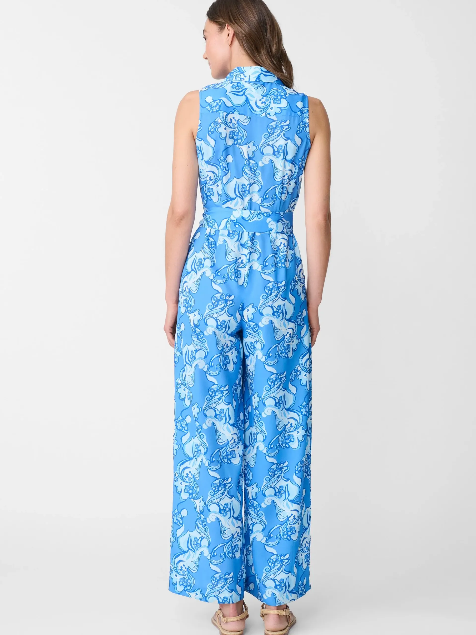 J.McLaughlin Nightingale Jumpsuit In Mini Trinidad Abstract-Women Dresses