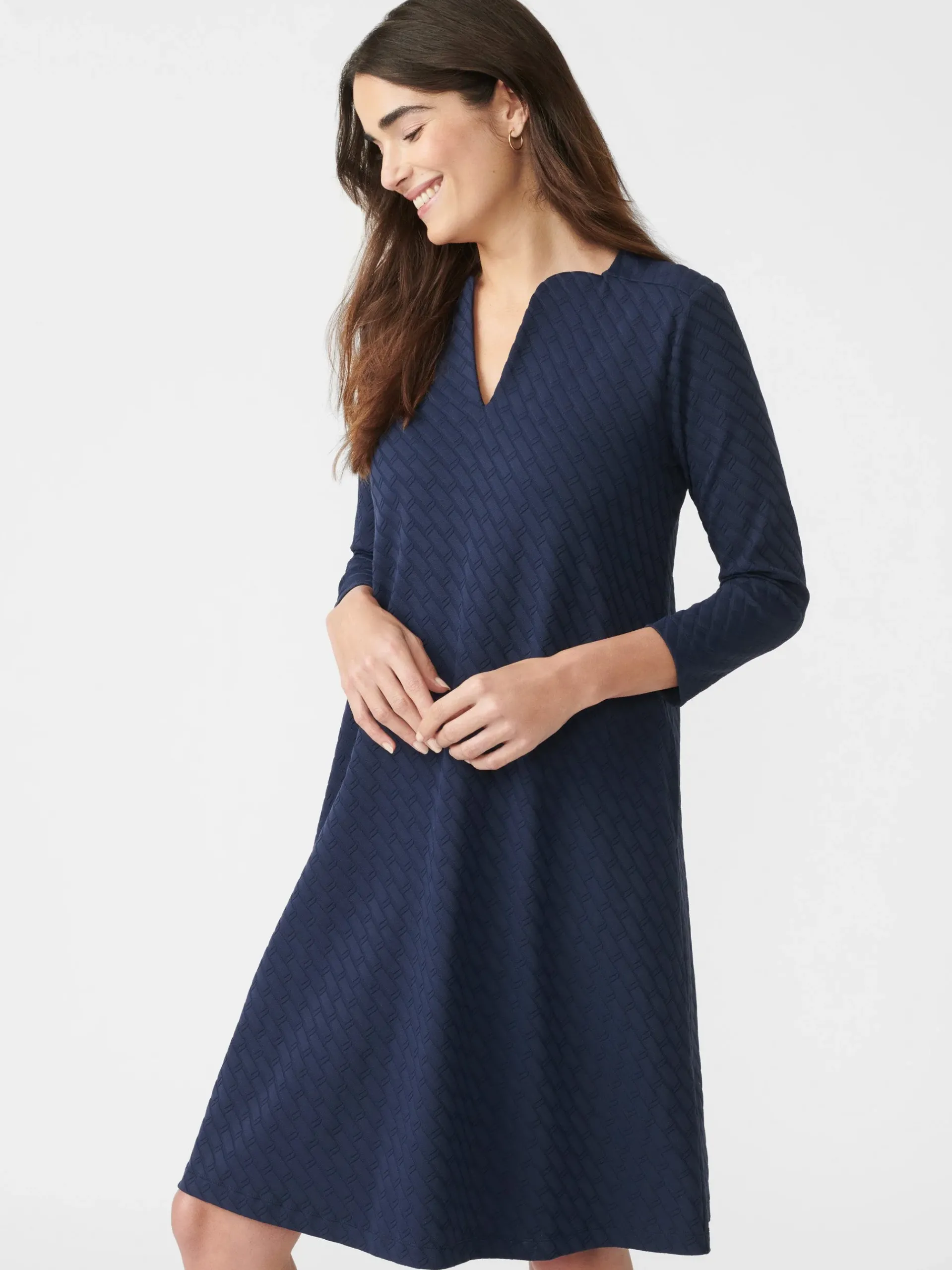 J.McLaughlin Octavia Dress In Fernwood Geo Jacquard-Women Dresses