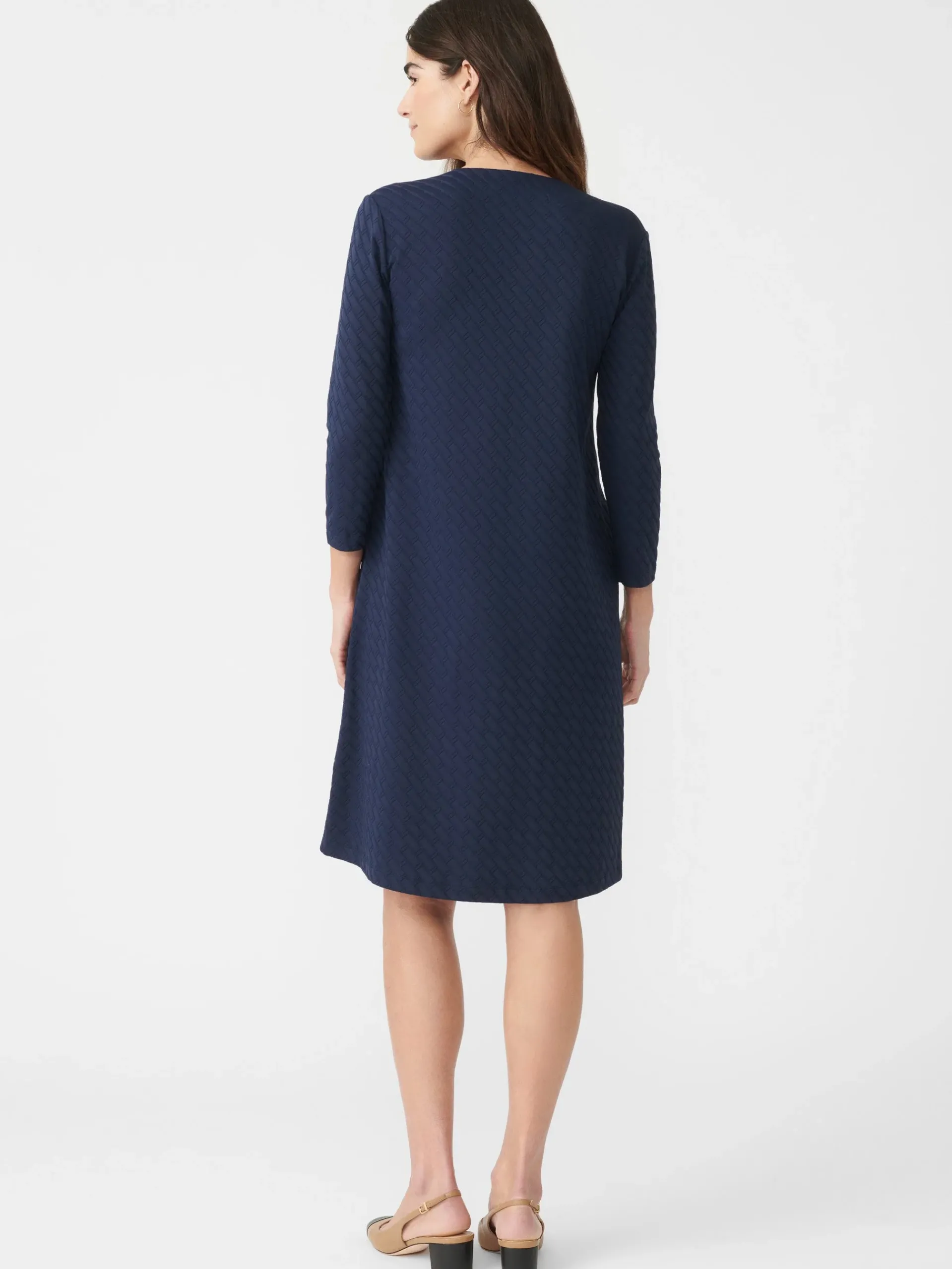 J.McLaughlin Octavia Dress In Fernwood Geo Jacquard-Women Dresses