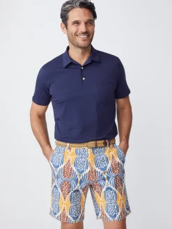 J.McLaughlin Oliver 9” Italian Twill Short In Mini Carriage House- Shorts