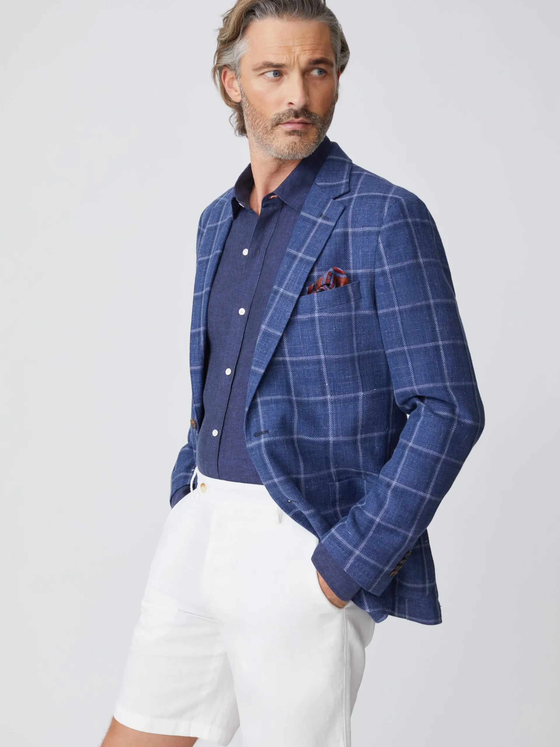 J.McLaughlin Oliver 9" Shorts In Italian Summer Twill- Shorts