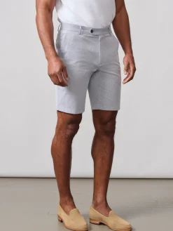 J.McLaughlin Oliver 9" Shorts In Pinstripe- Shorts