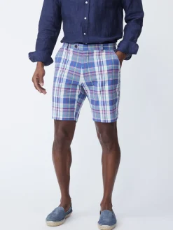 J.McLaughlin Oliver 9" Shorts In Plaid- Shorts
