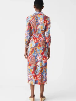 J.McLaughlin Pamela Dress In Terra Blossom-Women Dresses