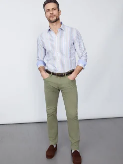 J.McLaughlin Parker 5-Pocket Straight Pants In Stretch Cotton Sateen- Pants