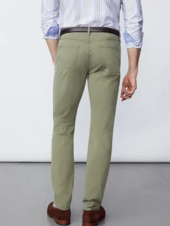 J.McLaughlin Parker 5-Pocket Straight Pants In Stretch Cotton Sateen- Pants