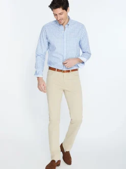 J.McLaughlin Parker 5-Pocket Straight Pants In Stretch Cotton Sateen- Pants