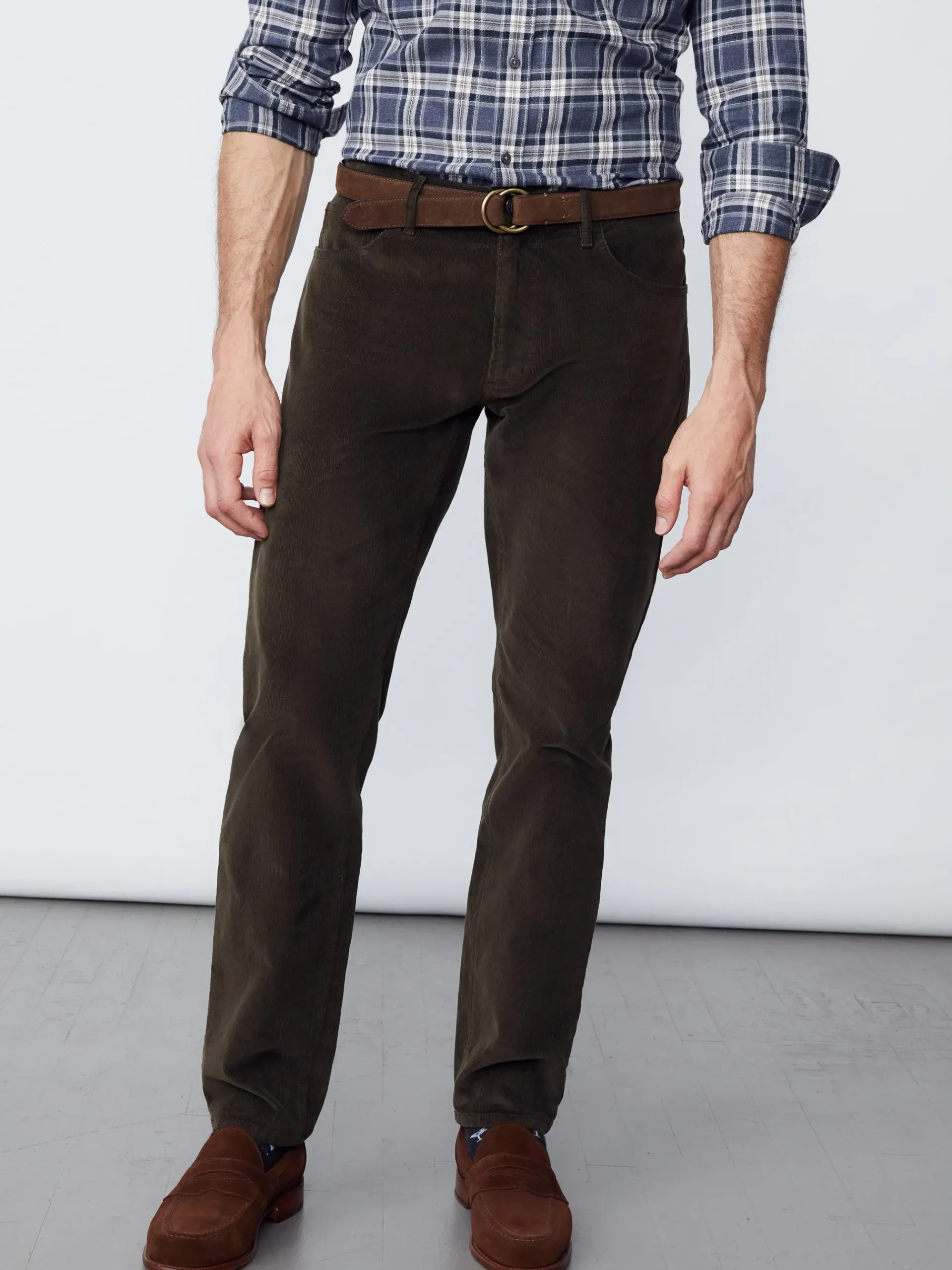 J.McLaughlin Parker 5-Pocket Straight Pants In Italian Stretch Cord- Pants