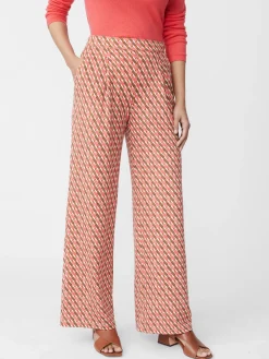 J.McLaughlin Pasha Pants In Mini Fernwood Geo-Women Suits & Sets|Pants