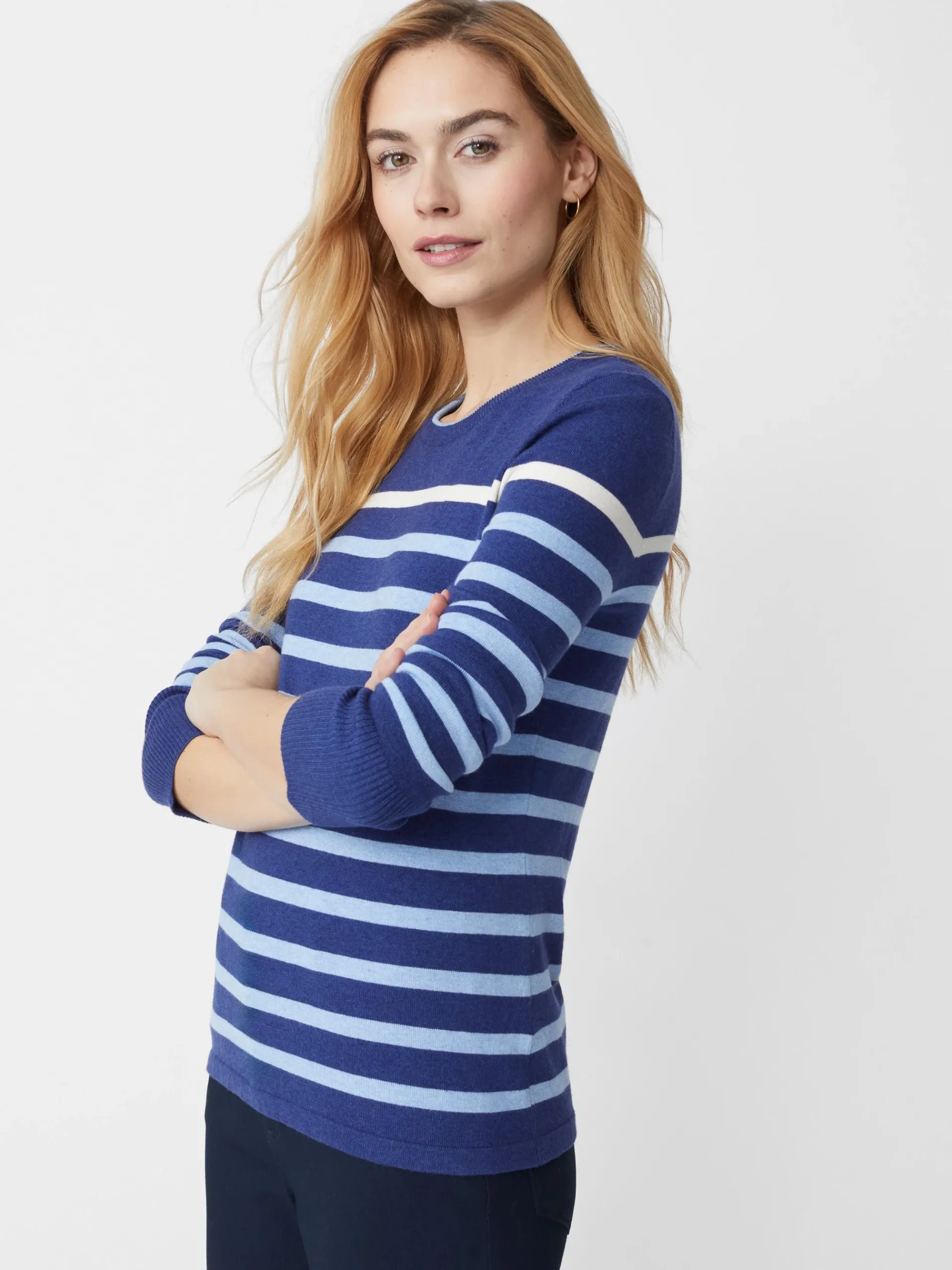 J.McLaughlin Poet Sweater In Stripe-Women Sweaters