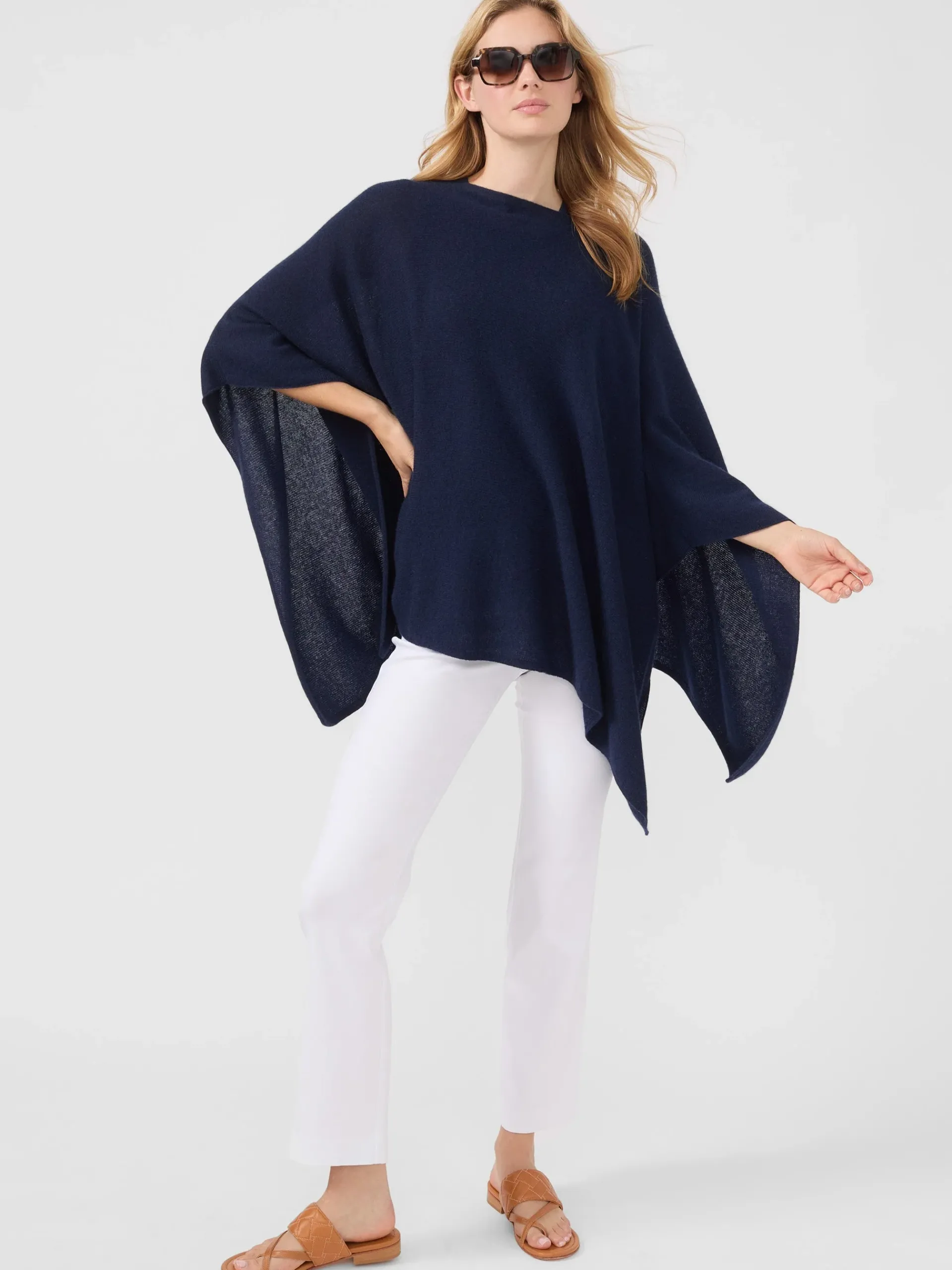 J.McLaughlin Rale Cashmere Poncho-Women Jackets & Outerwear|Sweaters