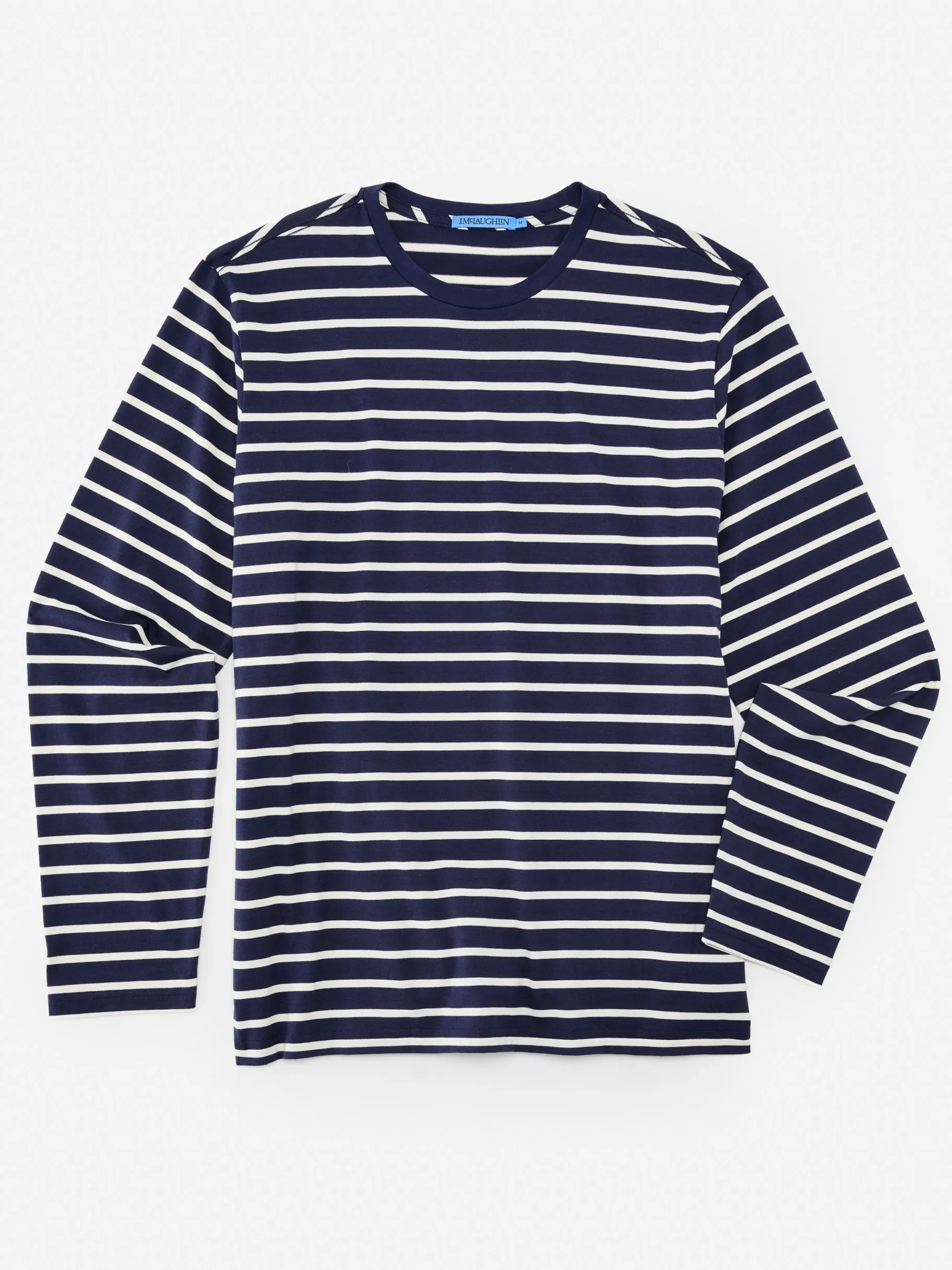 J.McLaughlin Ryan Pima Cotton Tee In Weston- Knits & Polos
