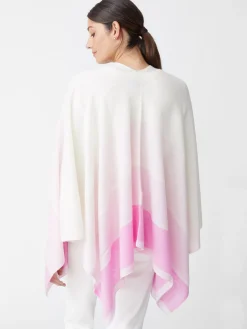 J.McLaughlin Sadie Cashmere Wrap In Block Stripe-Women Jackets & Outerwear|Sweaters