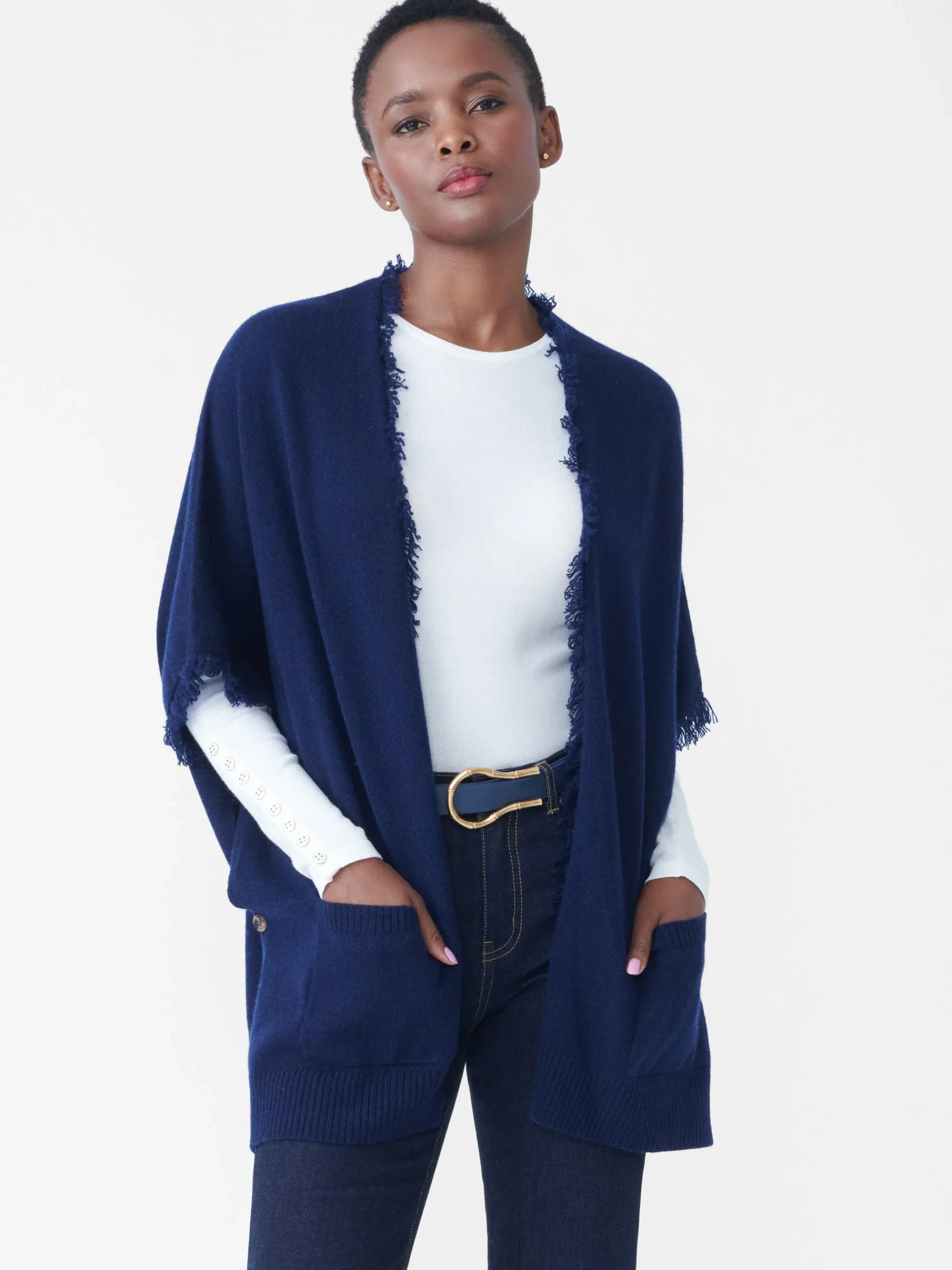 J.McLaughlin Segan Cashmere Wrap-Women Jackets & Outerwear|Sweaters