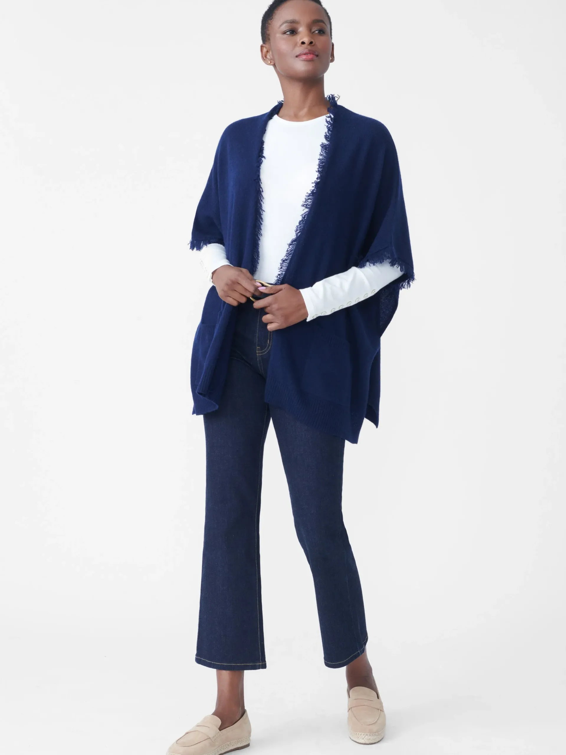 J.McLaughlin Segan Cashmere Wrap-Women Jackets & Outerwear|Sweaters