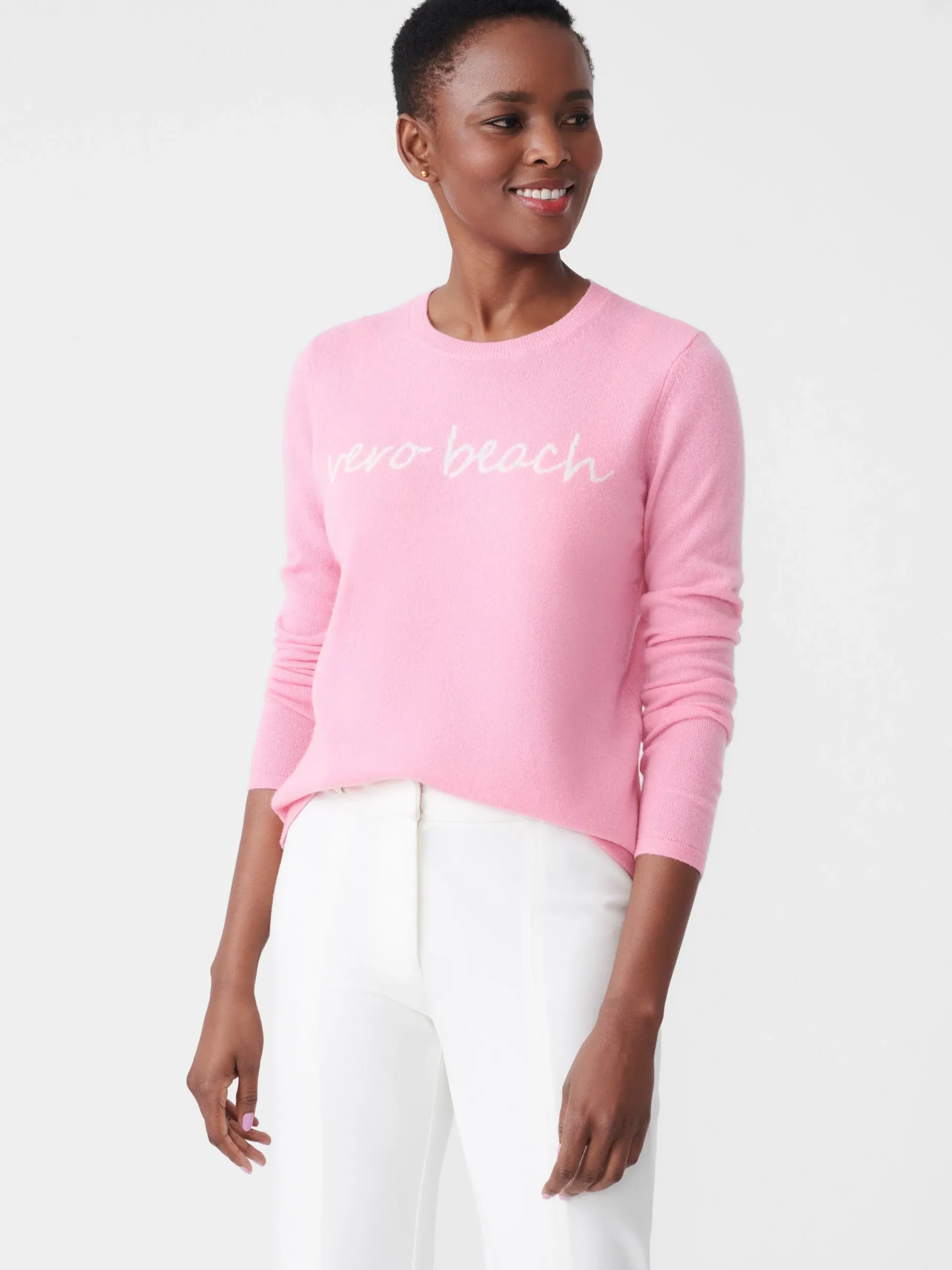J.McLaughlin Shield Cashmere Sweater In Vero Beach-Women Sweaters