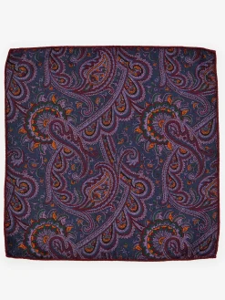J.McLaughlin Silk Pocket Square In Foulard- Shoes & Accessories|Pocket Squares