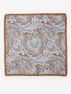 J.McLaughlin Silk Pocket Square In Paisley- Shoes & Accessories|Pocket Squares