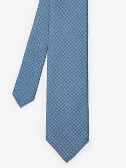 J.McLaughlin Silk Tie In Geometric Links- Shoes & Accessories|Ties