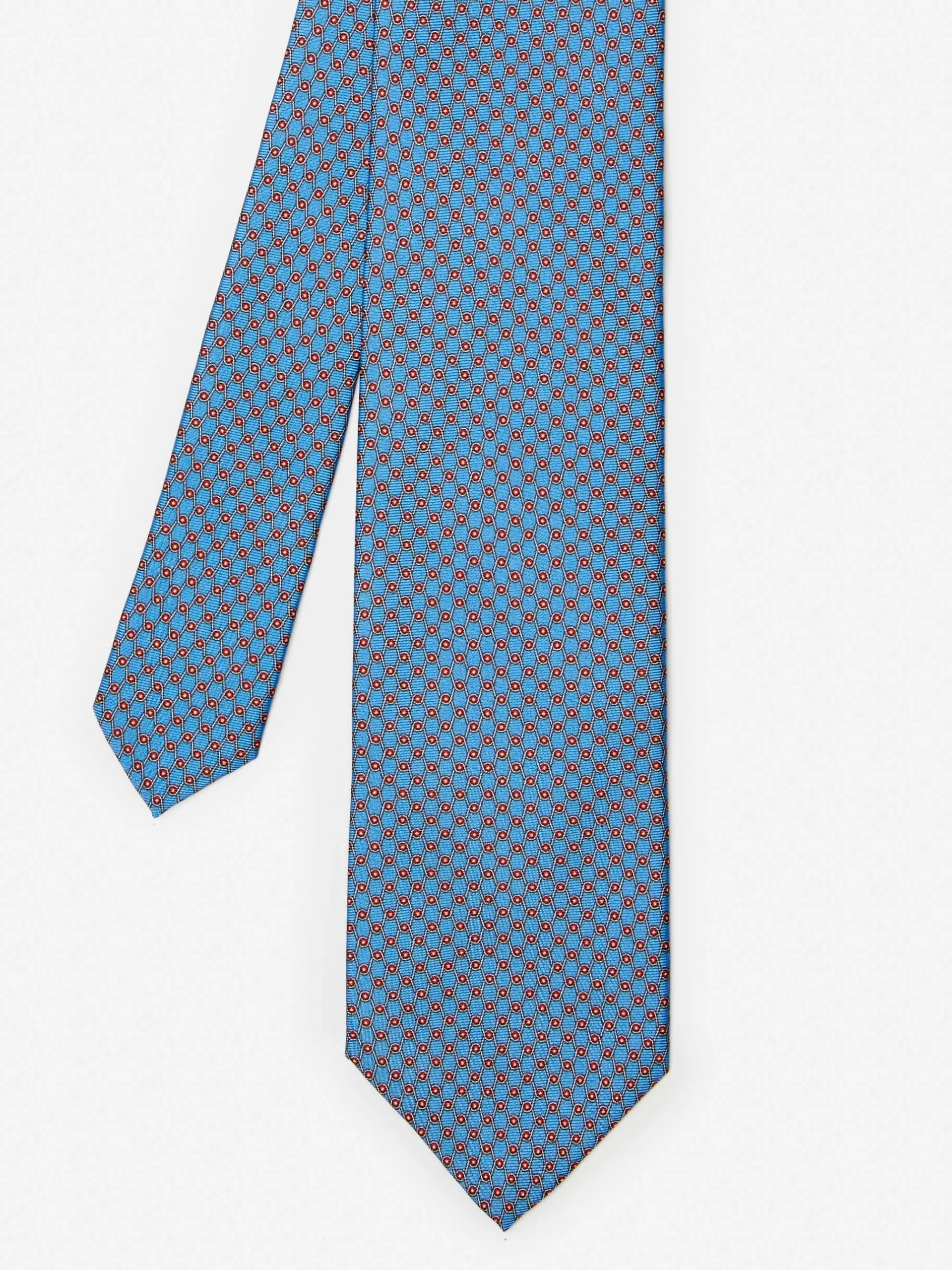 J.McLaughlin Silk Tie In Geometric Links- Shoes & Accessories|Ties