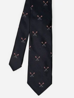 J.McLaughlin Silk Tie In Lacrosse Sticks- Shoes & Accessories|Ties