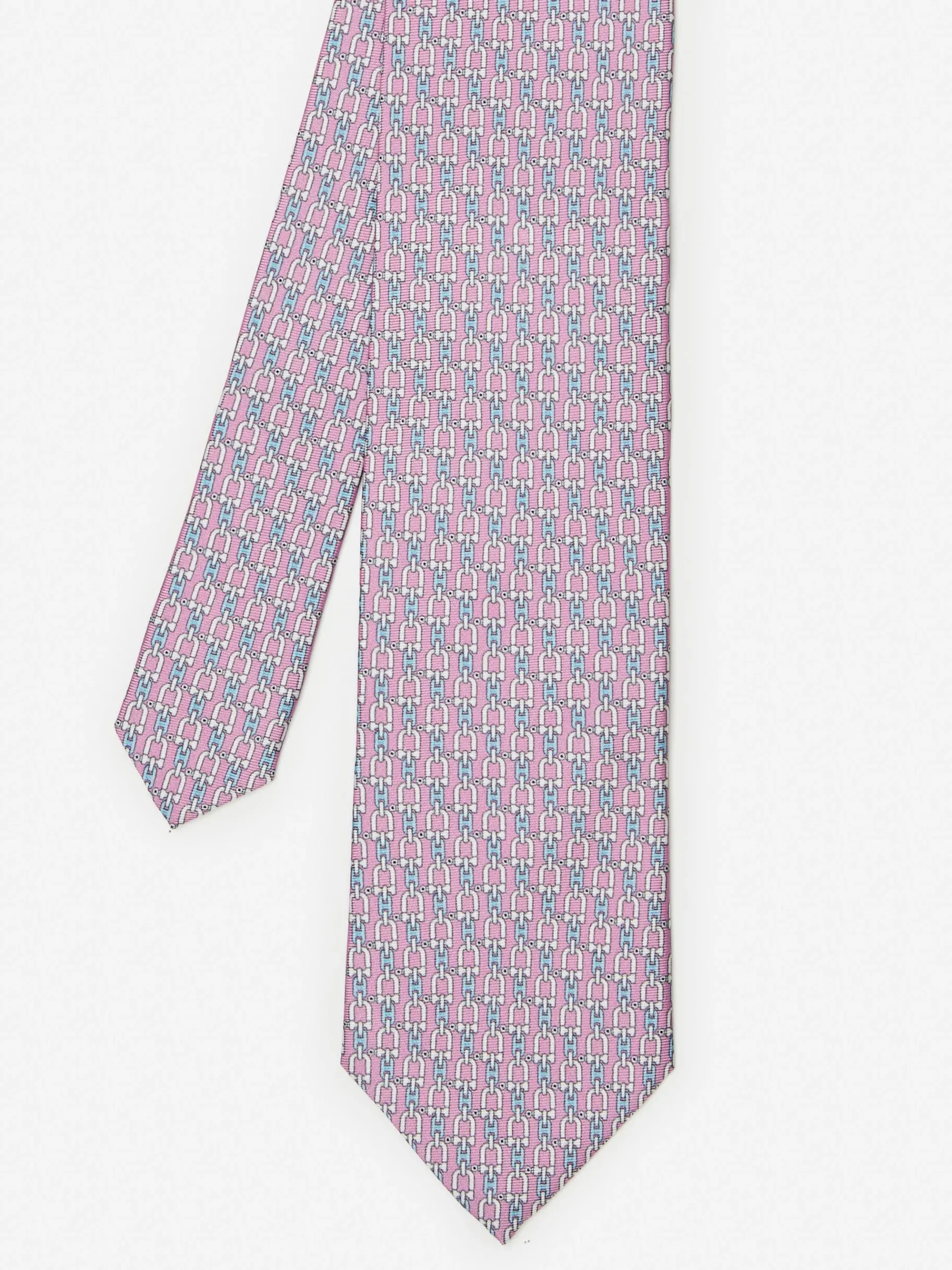 J.McLaughlin Silk Tie In Linked Chain- Shoes & Accessories|Ties