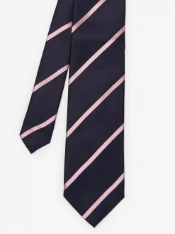 J.McLaughlin Silk Tie In Stripe- Shoes & Accessories|Ties
