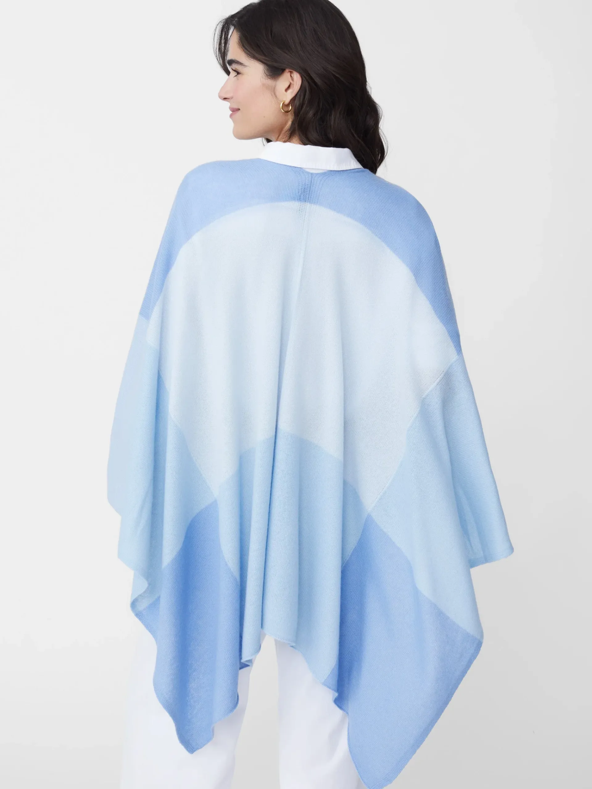 J.McLaughlin Skyler Cashmere Poncho In Colorblock-Women Jackets & Outerwear|Sweaters