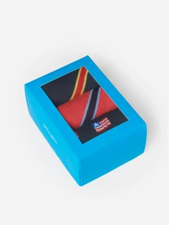 J.McLaughlin Sock Box Set Of 3 In American Flag- Shoes & Accessories|Socks