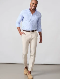 J.McLaughlin Taylor Straight-Fit Pants In Linen Blend- Pants