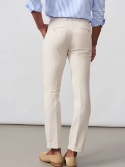J.McLaughlin Taylor Straight-Fit Pants In Linen Blend- Pants
