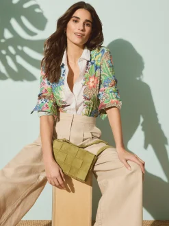 J.McLaughlin Una Woven Suede Crossbody-Women Shoes & Accessories|Mini Totes & Crossbody Bags