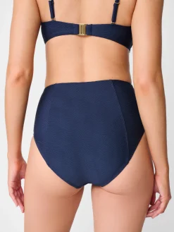 J.McLaughlin Wailea Bikini Bottom In Ocean Wave Jacquard-Women Swim