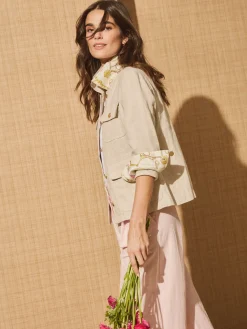 J.McLaughlin Willow Linen Jacket-Women Jackets & Outerwear